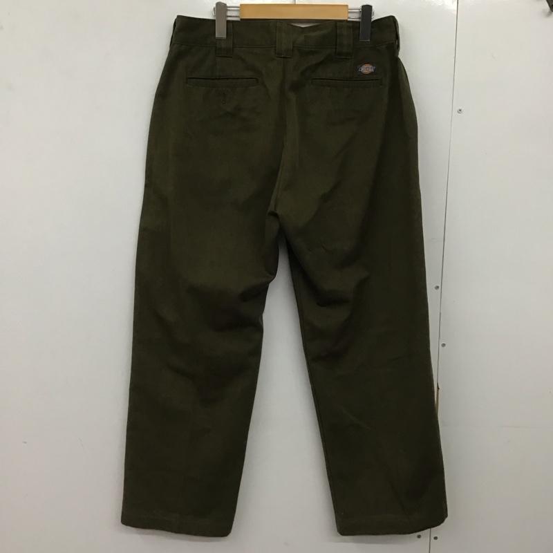 ディッキーズ Dickies パンツ ワークパンツ、ペインターパンツ ワイドパンツ カジュアルパンツ ワークパンツ 32インチ 無地 カーキ / カーキ /  メンズ USED 古着 中古 10148029