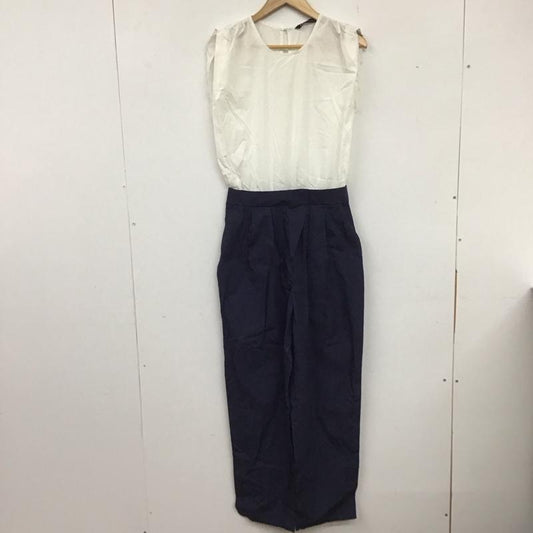 ザラ ZARA ワンピース・ドレス・オールインワン ワンピース・ドレス・オールインワン オーバーオール つなぎ オールインワン XS 無地 白 / ホワイト / X 紺 / ネイビー /  レディース USED 古着 中古 10136046