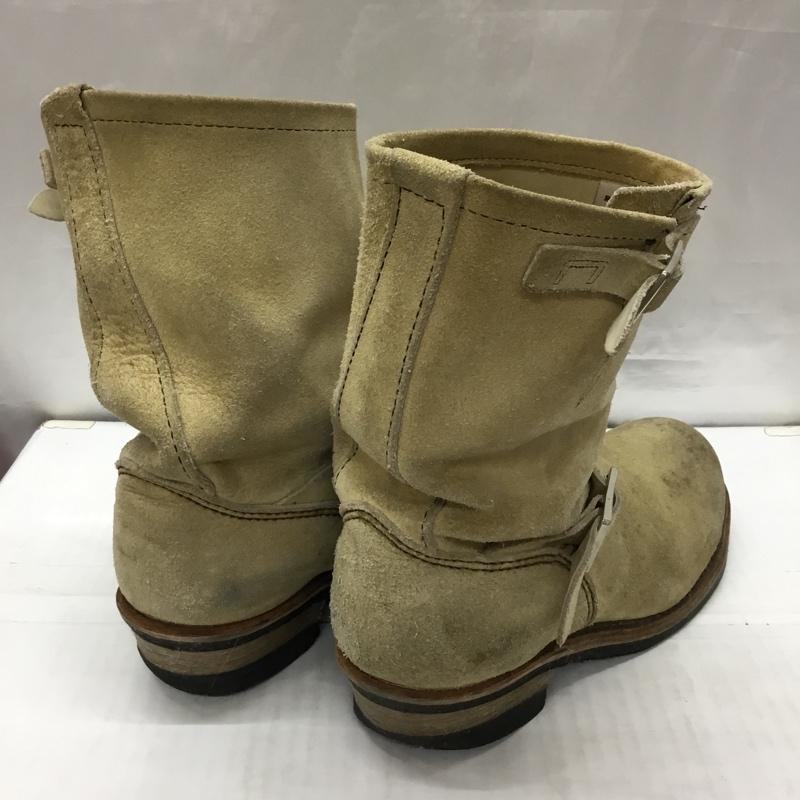 レッドウィング RED WING ブーツ エンジニアブーツ 8268 スエード 9D US：9 無地 ベージュ / ベージュ /  メンズ USED 古着 中古 10117602