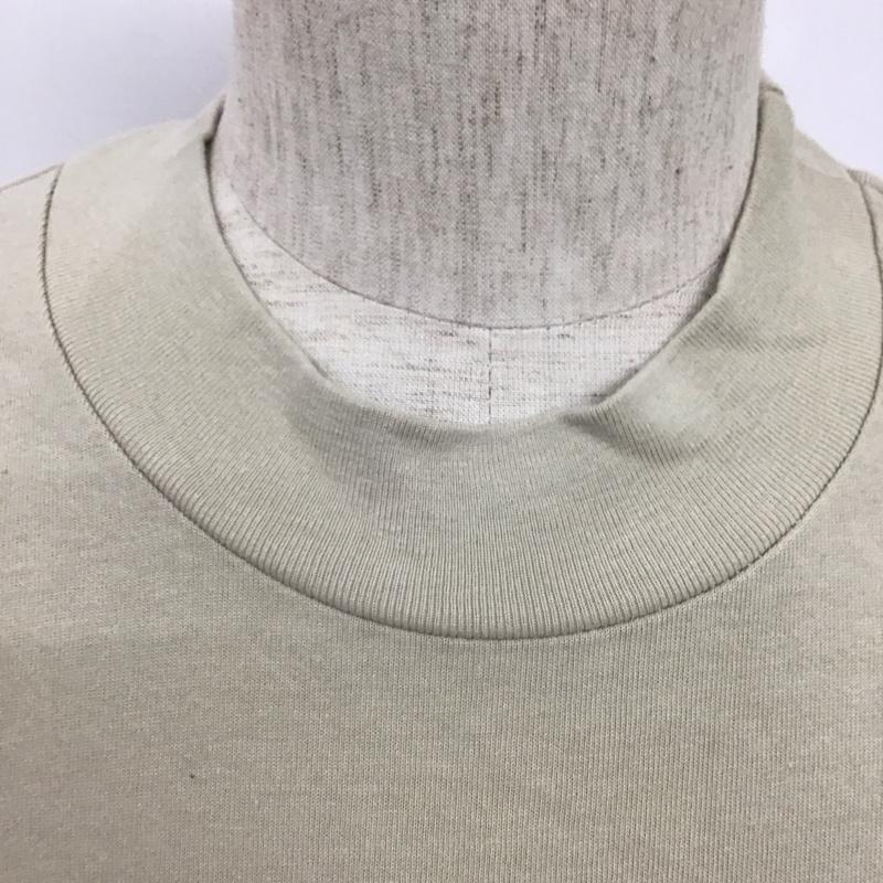エッセンシャルズ ESSENTIALS Tシャツ 半袖 モックネック S ロゴ、文字 ベージュ / ベージュ /  メンズ USED 古着 中古 10111572