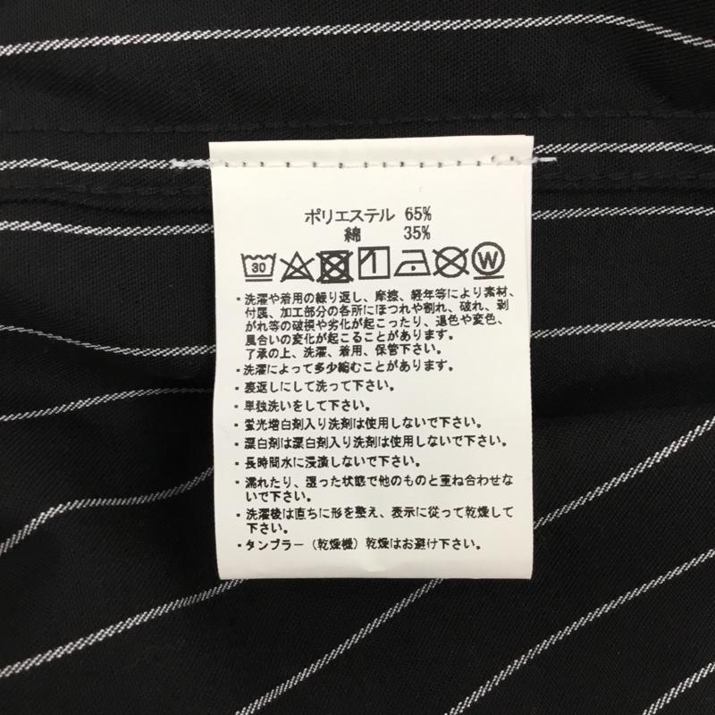 ヴァンソン VANSON シャツ、ブラウス 半袖 M ストライプ 黒 / ブラック /  メンズ USED 古着 中古 10108955
