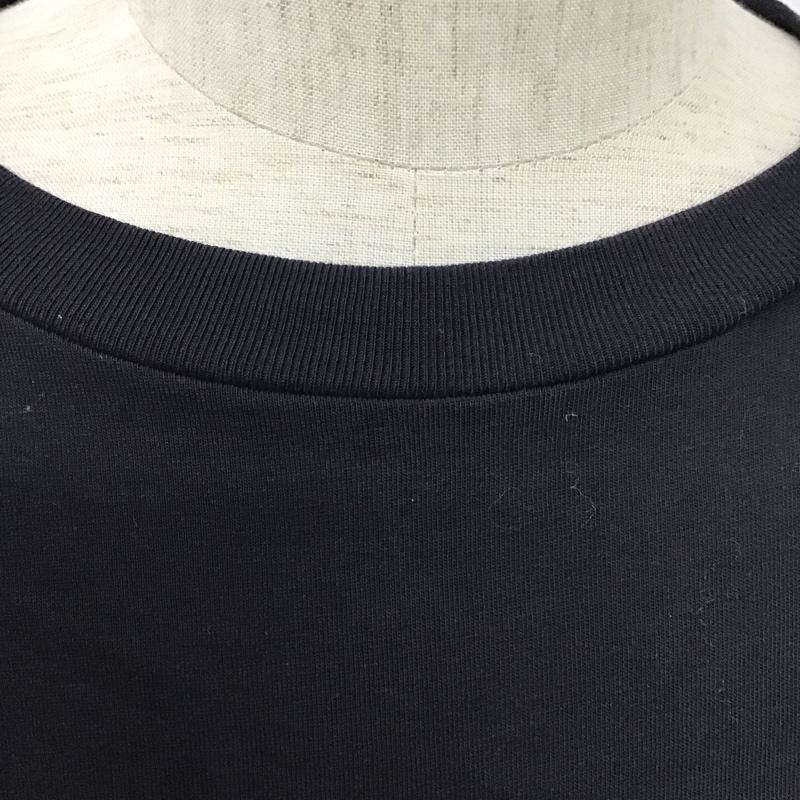 ジルサンダー JIL SANDER Tシャツ 長袖 J47GC0002 クルーネック カットソー ロンT L ロゴ、文字 紺 / ネイビー /  メンズ USED 古着 中古 10124963