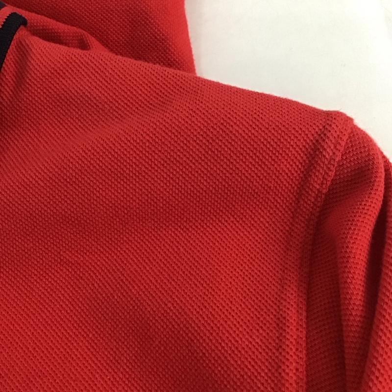 フレッドペリー FRED PERRY ポロシャツ 半袖 半袖ポロシャツ カラーシャツ 半袖カットソー 38 ロゴ、文字 赤 / レッド /  メンズ USED 古着 中古 10136151