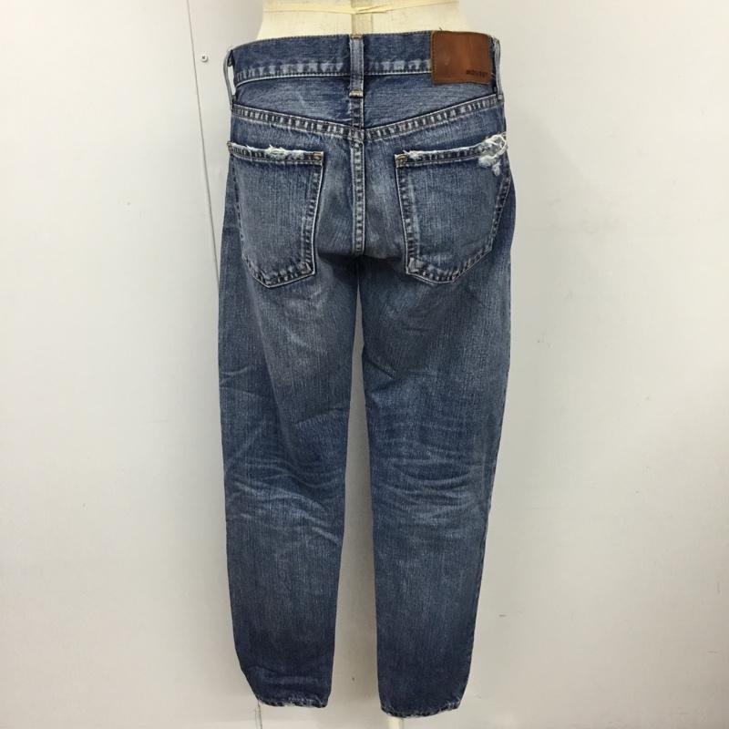 マウジー MOUSSY パンツ デニム、ジーンズ 0108AC11-5660 テーパードダメージデニムパンツ スリムパンツ デニムパンツ 無地 インディゴ / インディゴ /  レディース USED 古着 中古 10110104
