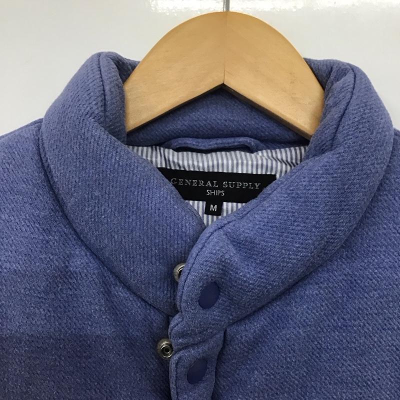 シップス SHIPS ベスト ベスト ダウンベスト ノースリーブ 前ボタン M 無地 水色 / ライトブルー /  メンズ USED 古着 中古 10145251