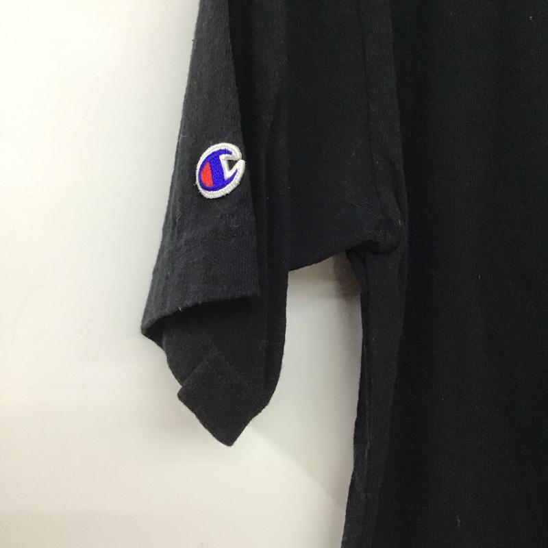 チャンピオン Campion Tシャツ 半袖 XL ロゴ、文字 黒 / ブラック /  メンズ USED 古着 中古 10142990