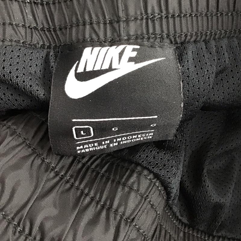 ナイキ NIKE パンツ ワークパンツ、ペインターパンツ cn8775-010 ウィンドランナーナイロンパンツ ワイドパンツ L ロゴ、文字 黒 / ブラック /  メンズ USED 古着 中古 10150269