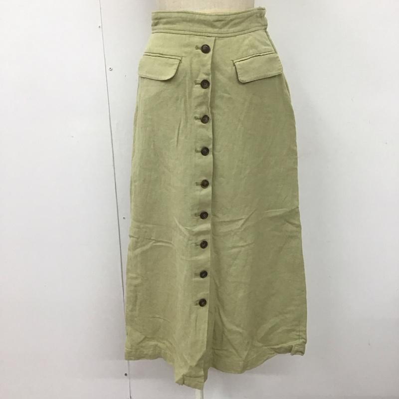 ローリーズファーム LOWRYS FARM スカート ロングスカート FREE 無地 薄緑 / ライトグリーン /  レディース USED 古着 中古 10108511