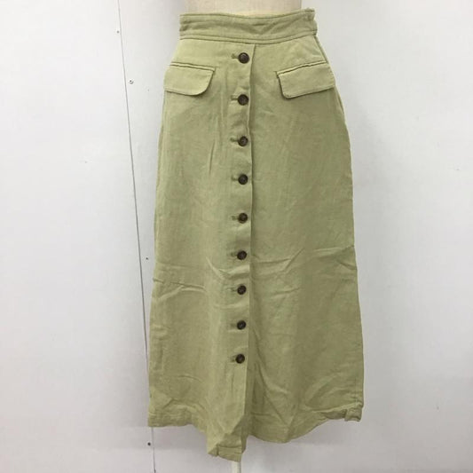ローリーズファーム LOWRYS FARM スカート ロングスカート FREE 無地 薄緑 / ライトグリーン /  レディース USED 古着 中古 10108511