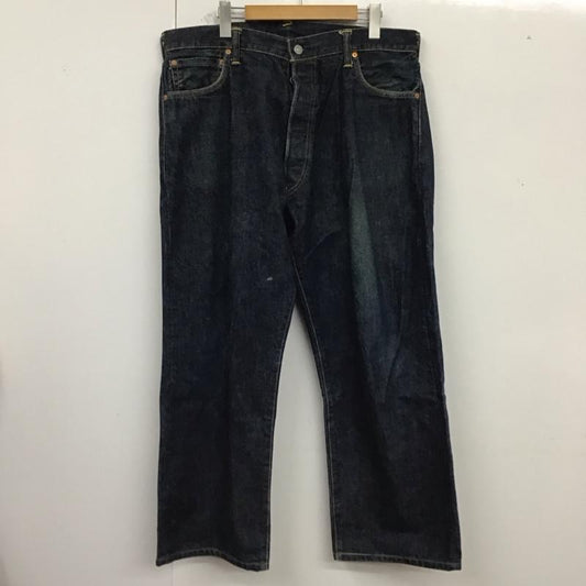 エヴィス EVISU パンツ デニム、ジーンズ デニムパンツ ワイドパンツ ストレートパンツ カジュアルパンツ 38 無地 インディゴ / インディゴ /  メンズ USED 古着 中古 10123565
