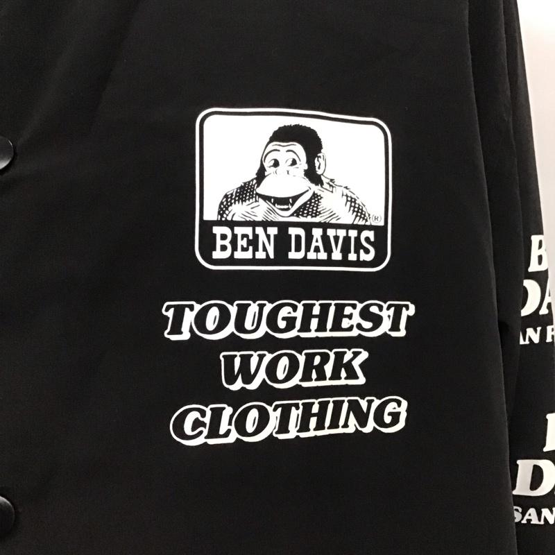 ベンデイビス BEN DAVIS ジャケット、上着 ジャケット、ブレザー G-9780015 SleeveLogoCoachesJKT ナイロンジャケット ベンチジャケット L ロゴ、文字 黒 / ブラック /  メンズ USED 古着 中古 10110728