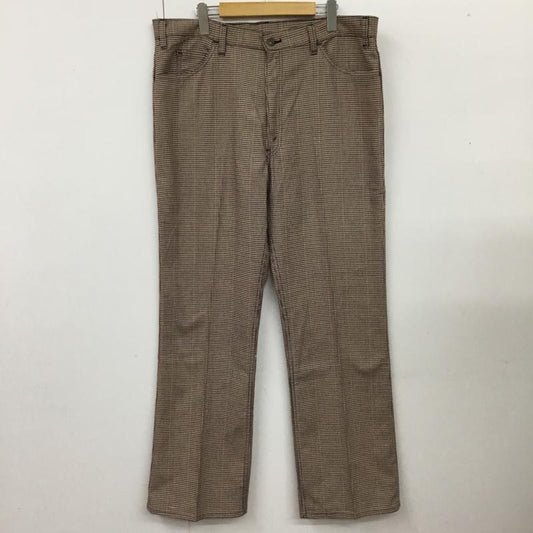 リーバイス Levi s パンツ スラックス 70s sta-prest 黒タブ big-e スレーキスタンプ スラックス センタータックパンツ チェック マルチカラー / マルチカラー /  メンズ USED 古着 中古 10109374