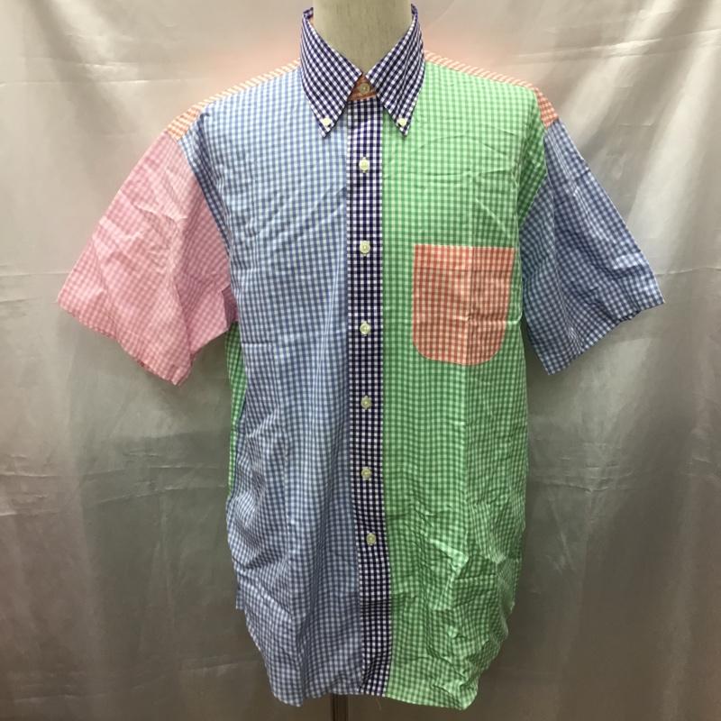 ブルックスブラザーズ BROOKS BROTHERS シャツ、ブラウス 半袖 ボタンダウン M チェック マルチカラー / マルチカラー /  メンズ USED 古着 中古 10111586