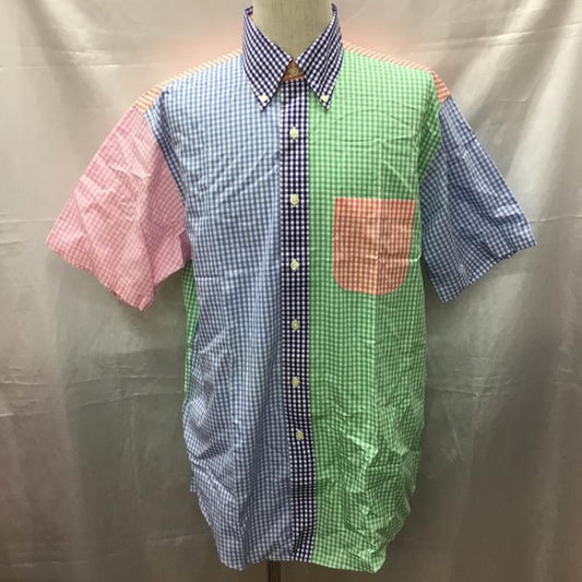 ブルックスブラザーズ BROOKS BROTHERS シャツ、ブラウス 半袖 ボタンダウン M チェック マルチカラー / マルチカラー /  メンズ USED 古着 中古 10111586