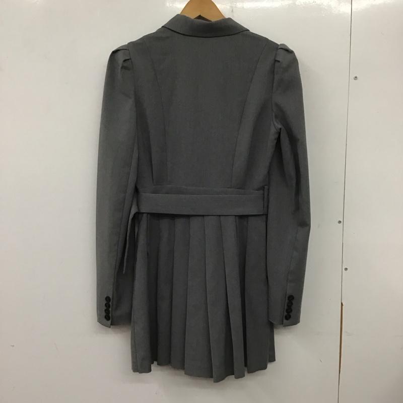 スライ SLY ワンピース ミニスカート 030HAA33-2191 TAILORED PLEATS S／OP 1 無地 灰 / グレー /  レディース USED 古着 中古 10140362