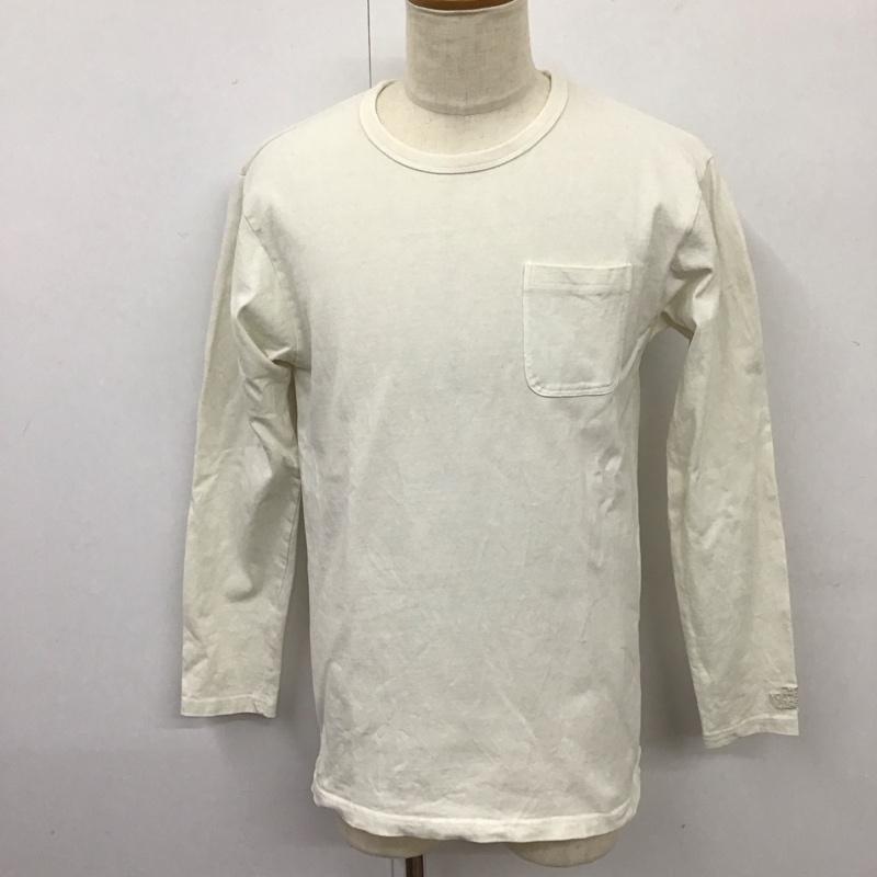 ザノースフェイス THE NORTH FACE Tシャツ 長袖 NT81732 PIGMENT DYE TEE ロンT L ロゴ、文字 アイボリー / アイボリー /  メンズ USED 古着 中古 10115598