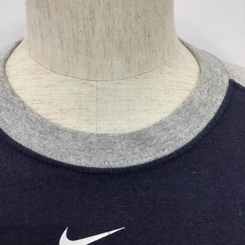 ナイキ NIKE Tシャツ 半袖 半袖カットソー プリントTシャツ クルーネックカットソー スポーツウェア M ロゴ、文字 灰 / グレー / X 紺 / ネイビー /  メンズ USED 古着 中古 10111143