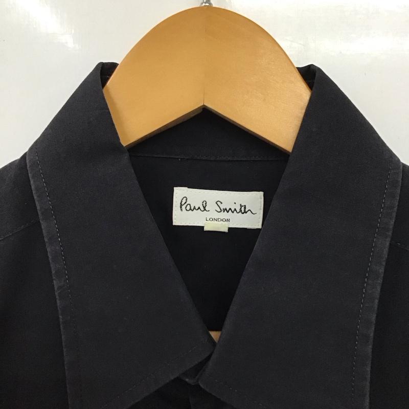 ポールスミス Paul Smith シャツ、ブラウス 長袖 長袖シャツ 無地シャツ カラーシャツ L 無地 紺 / ネイビー /  メンズ USED 古着 中古 10130614