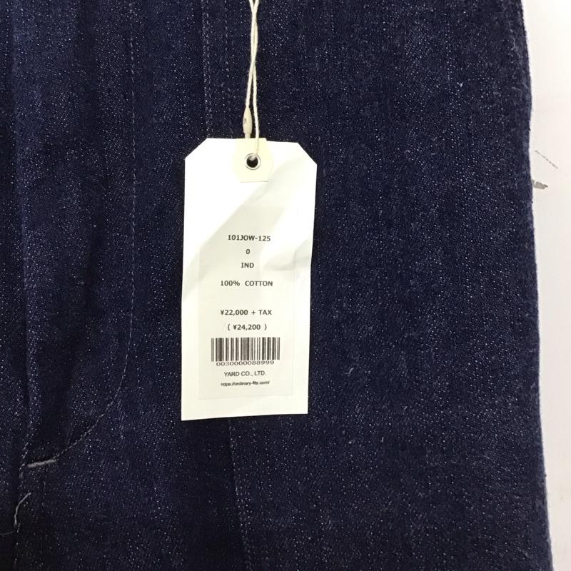 オーディナリーフィッツ Ordinary fits パンツ デニム、ジーンズ デニムパンツ ワイドパンツ カジュアルパンツ 0 無地 インディゴ / インディゴ /  メンズ USED 古着 中古 10147388
