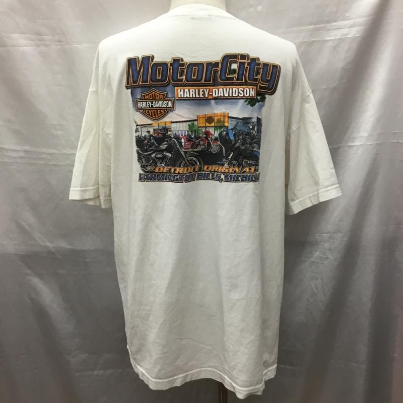 ハーレーダビッドソン Harley-Davidson Tシャツ 半袖 半袖カットソー プリントTシャツ クルーネックカットソー 古着 プリント マルチカラー / マルチカラー /  メンズ USED 古着 中古 10119414