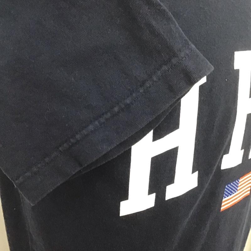 ハードロックカフェ HARD ROCK CAFE Tシャツ 半袖 半袖カットソー プリントTシャツ クルーネックカットソー ロゴ、文字 紺 / ネイビー /  メンズ USED 古着 中古 10126669
