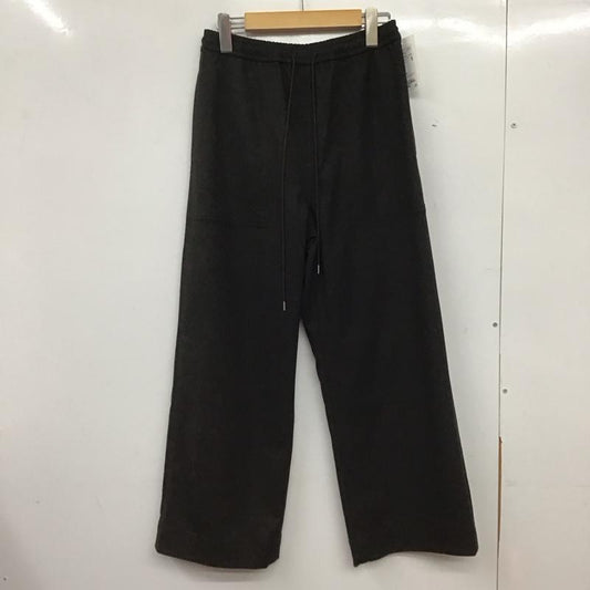 ビューティアンドユース BEAUTY&YOUTH パンツ スラックス 1614-1-000008 ポリエステルブレンド パッチポケットパンツイージーパンツ S 無地 ダークブラウン / ダークブラウン /  レディース USED 古着 中古 10145029