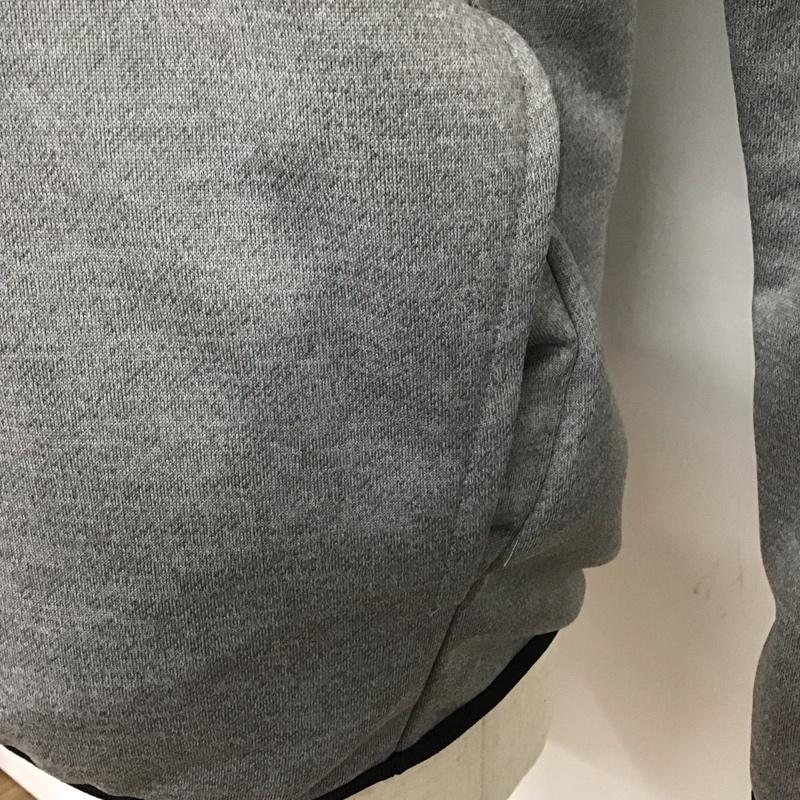 アディダス adidas トレーナー 長袖 AZ4795 スウェット ポケット付き L ロゴ、文字 灰 / グレー / X 黄 / イエロー /  メンズ USED 古着 中古 10123290