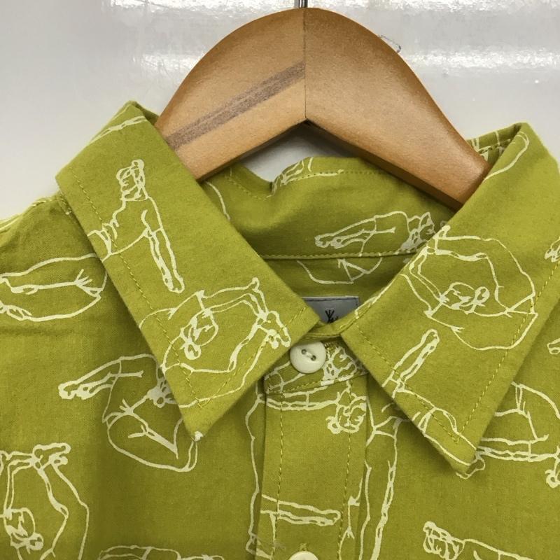 ゴースローキャラバン go slow caravan シャツ、ブラウス 長袖 長袖シャツ プリントシャツ カラーシャツ 3 プリント マスタード / マスタード /  メンズ USED 古着 中古 10145294