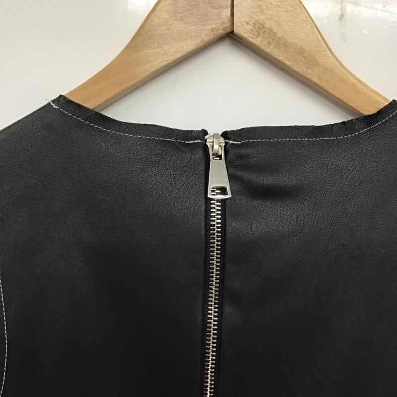 ザラ ZARA ベスト ベスト XS 無地 黒 / ブラック /  レディース USED 古着 中古 10139253