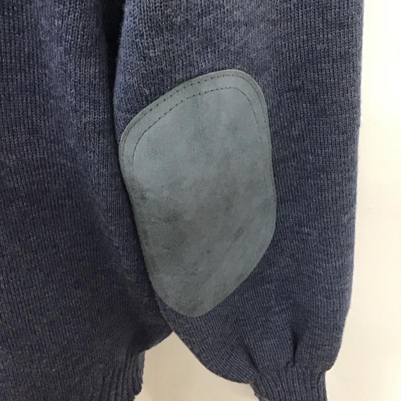 バーバリーズ BURBERRYS ニット、セーター 長袖 M 無地 X 刺繍 青 / ブルー /  メンズ USED 古着 中古 10111695