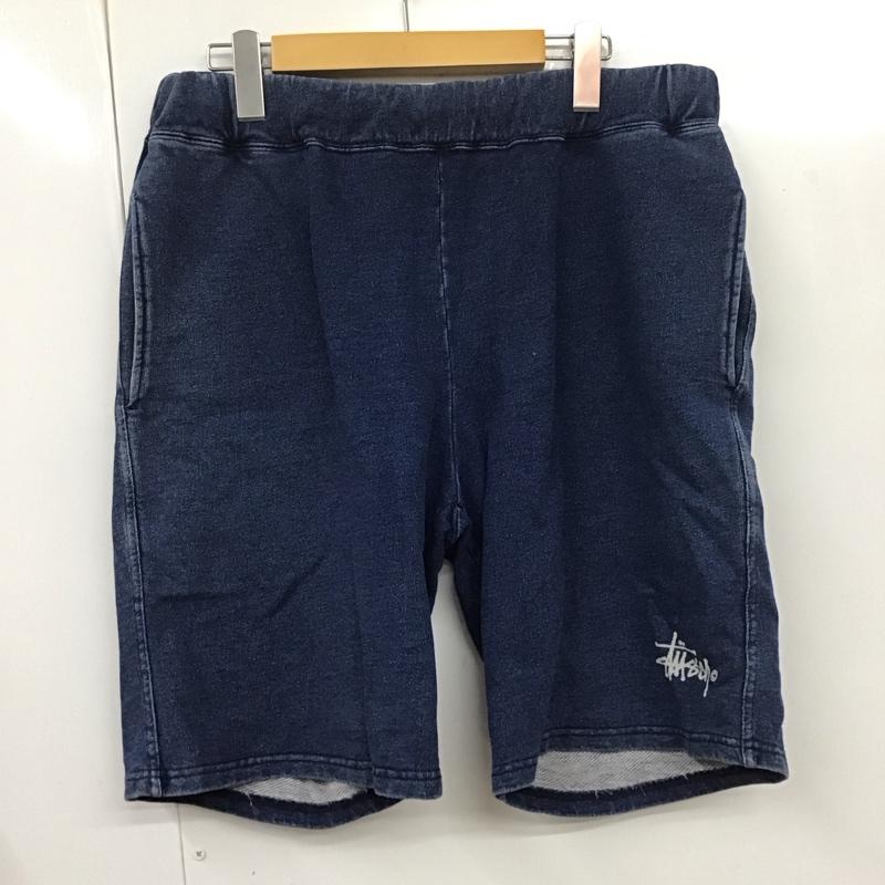 ステューシー STUSSY パンツ ショートパンツ スウェットパンツ M 無地 青 / ブルー /  メンズ USED 古着 中古 10109146