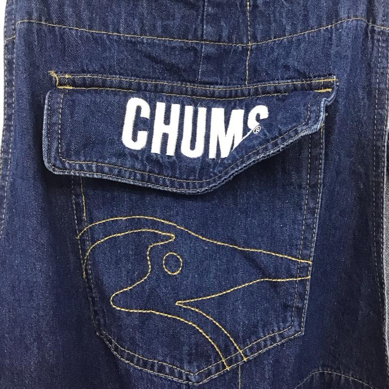 チャムス CHUMS サロペット・オーバーオール サロペット、オーバーオール ch03-1318 ビーバーオールオーバーザオーバーオール M ロゴ、文字 インディゴ / インディゴ /  メンズ USED 古着 中古 10146163