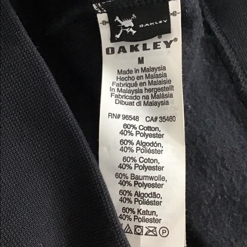 オークリー OAKLEY トレーナー 長袖 461409 スウェット 裏起毛 M ロゴ、文字 黒 / ブラック /  メンズ USED 古着 中古 10123281