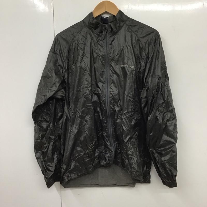 モンベル mont-bell ジャケット、上着 ジャケット、ブレザー 1106366 ナイロンジャケット ジップアップジャケット L ロゴ、文字 灰 / グレー /  メンズ USED 古着 中古 10131423