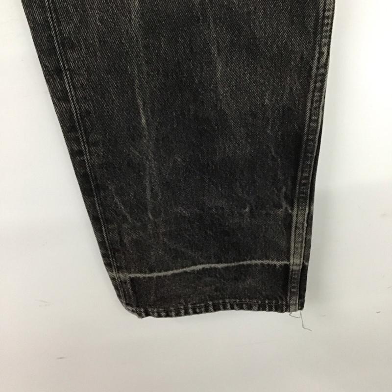 リーバイス Levi s パンツ デニム、ジーンズ デニムパンツ ワイドパンツ カジュアルパンツ 33インチ 無地 黒 / ブラック /  メンズ USED 古着 中古 10140885