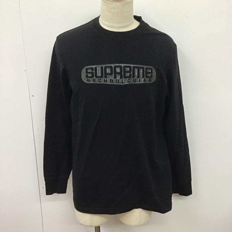 シュプリーム Supreme カットソー 長袖 19ss TechLSTee プリントT M ロゴ、文字 黒 / ブラック /  メンズ USED 古着 中古 10126721
