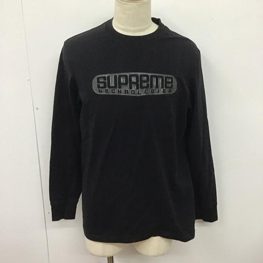 シュプリーム Supreme カットソー 長袖 19ss TechLSTee プリントT M ロゴ、文字 黒 / ブラック /  メンズ USED 古着 中古 10126721