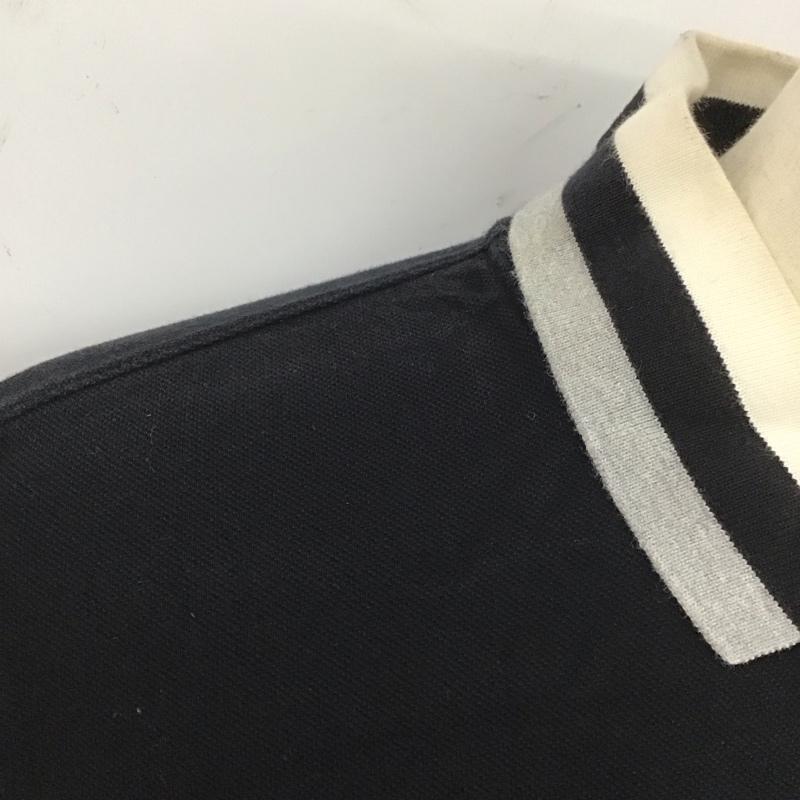 アベイシングエイプ A BATHING APE ポロシャツ 半袖 半袖ポロシャツ カラーシャツカットソー 半袖カットソー M ロゴ、文字 黒 / ブラック /  メンズ USED 古着 中古 10112085