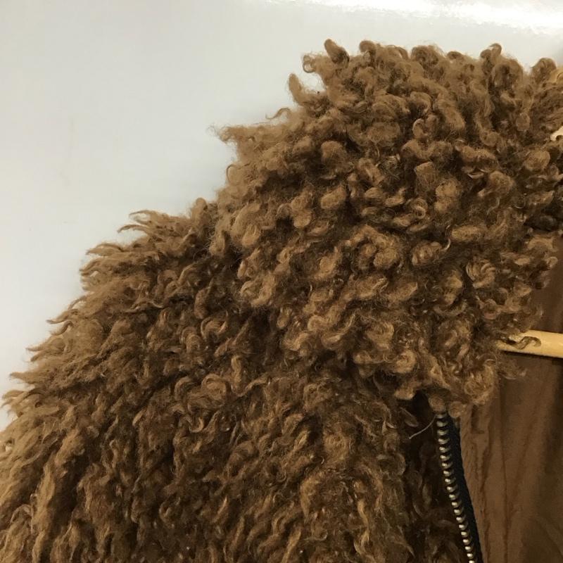 ザラティーアールエフ ZARA TRF ジャケット、上着 ジャケット、ブレザー ジップアップジャケット アウター ボアジャケット S 無地 茶 / ブラウン /  レディース USED 古着 中古 10144289