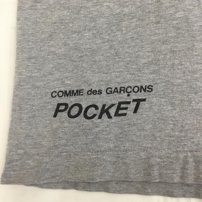 コムデギャルソン COMME des GARCONS Tシャツ 半袖 COMME des GARCONS POCKET M ロゴ、文字 灰 / グレー /  メンズ USED 古着 中古 10133772
