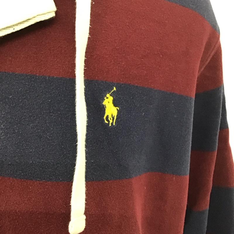 ポロバイラルフローレン Polo by RALPH LAUREN パーカー 長袖 長袖パーカー プルオーバーパーカー プリントスウェット トレーナー XXL ボーダー柄 マルチカラー / マルチカラー /  メンズ USED 古着 中古 10123956