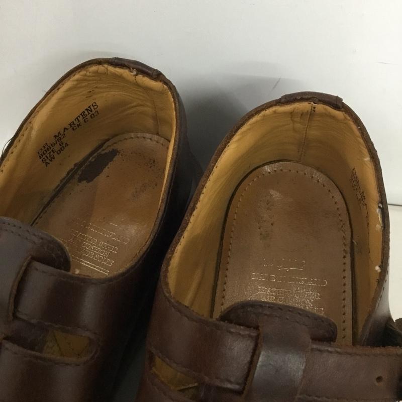 ドクターマーチン Dr.Martens 革靴 革靴 8065 メリージェーン 6 レザー ロゴ、文字 茶 / ブラウン /  レディース USED 古着 中古 10141924