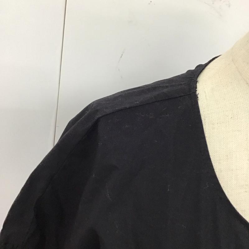 ザラ ZARA ワンピース ミニスカート 4786 103 800 長袖 チュニック レース L 無地 黒 / ブラック /  レディース USED 古着 中古 10120365
