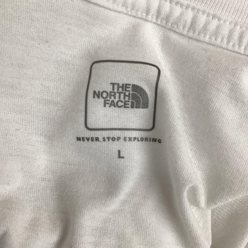 ザノースフェイス THE NORTH FACE Tシャツ 半袖 nt31711 S/SGEARTEE 半袖カットソー プリントTシャツ L プリント 白 / ホワイト /  メンズ USED 古着 中古 10115402