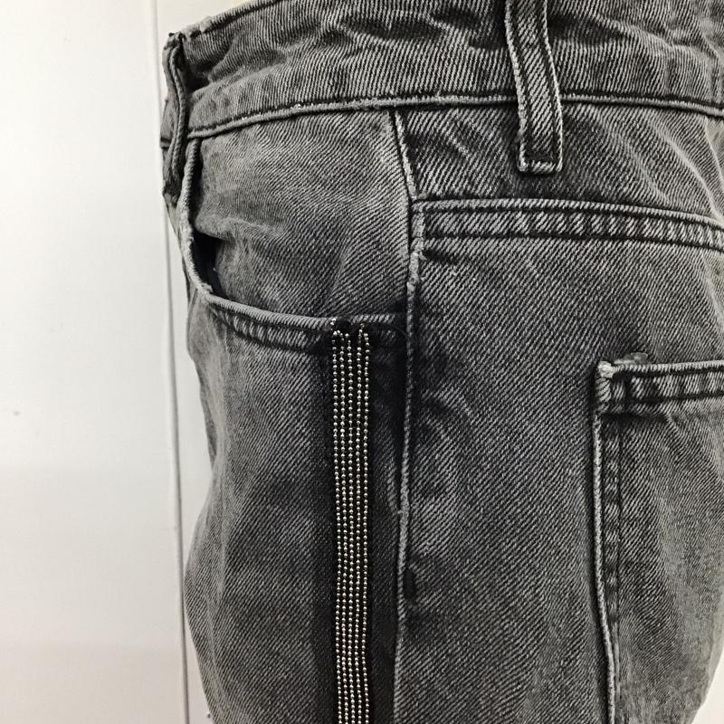 ザラ ZARA パンツ デニム、ジーンズ デニムパンツ スリムパンツ ストレッチパンツ ジーンズ 32インチ 無地 黒 / ブラック /  レディース USED 古着 中古 10122406