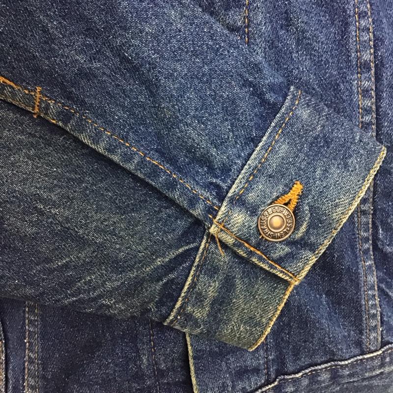 リーバイス Levi s ジャケット、上着 ジャケット、ブレザー 80S USA製 70506 Gジャン デニムジャケット アウター 42 無地 インディゴ / インディゴ /  メンズ USED 古着 中古 10110379