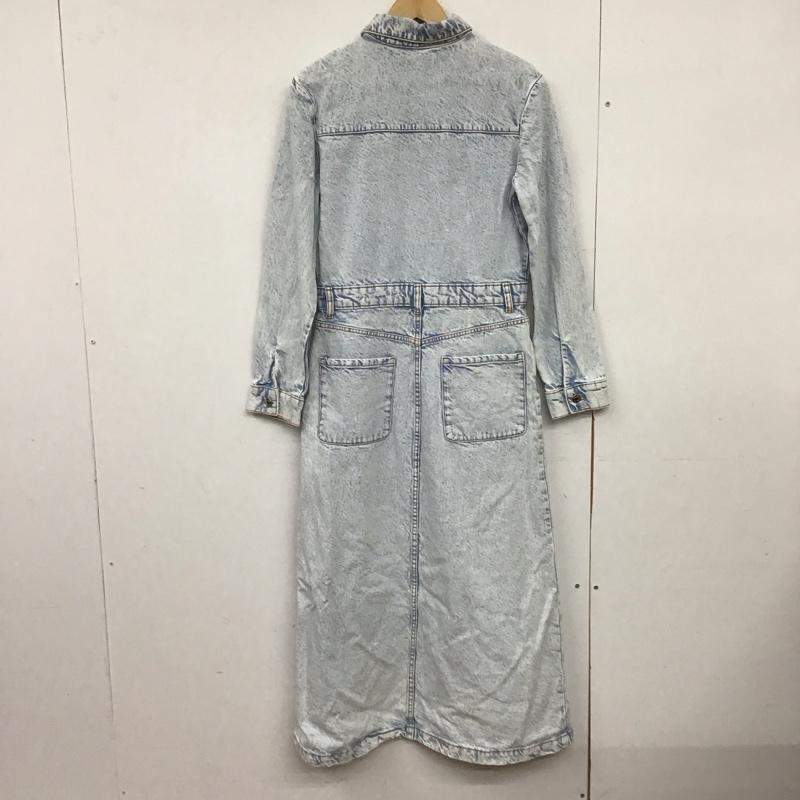 ザラ ZARA ワンピース ロングスカート デニムワンピース S 無地 水色 / ライトブルー /  レディース USED 古着 中古 10150653