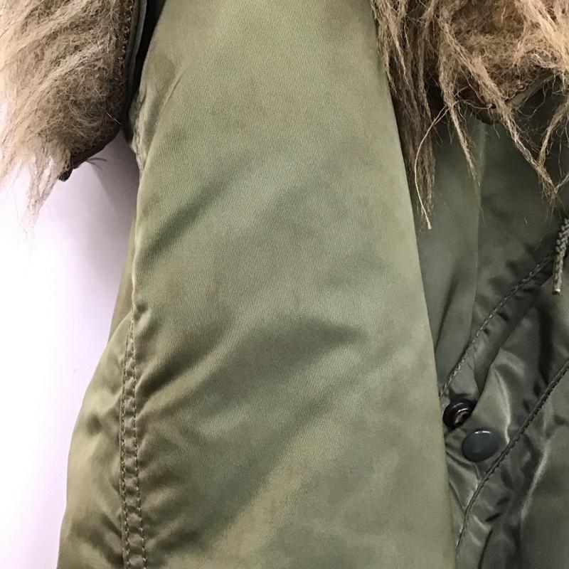 アルファインダストリー Alpha Industries ジャケット、上着 ジャンパー、ブルゾン usa製 N-2B ミリタリージャケット アウター L 無地 カーキ / カーキ /  メンズ USED 古着 中古 10130351