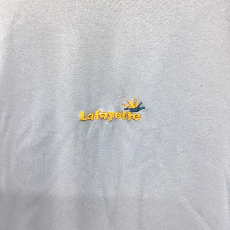 ラファイエット Lafayette Tシャツ 半袖 バックプリント クルーネック XL ロゴ、文字 水色 / ライトブルー /  メンズ USED 古着 中古 10140238