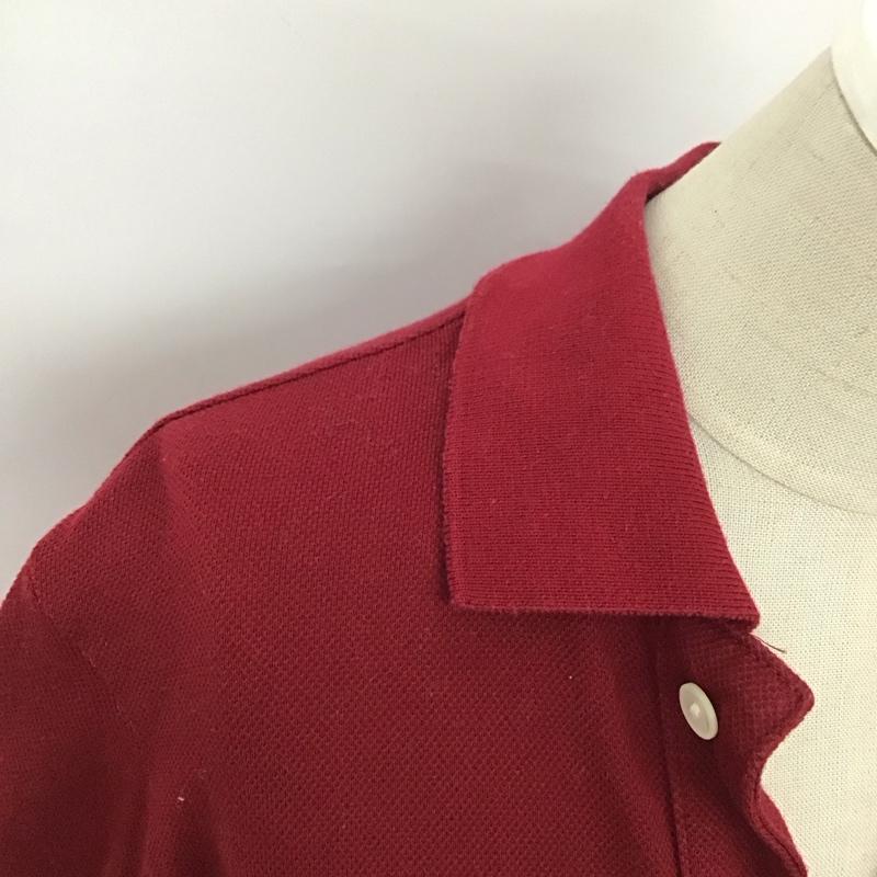 ラコステ LACOSTE ポロシャツ 長袖 ワニ ワンポイント えんじ / ワインレッド /  レディース USED 古着 中古 10116163